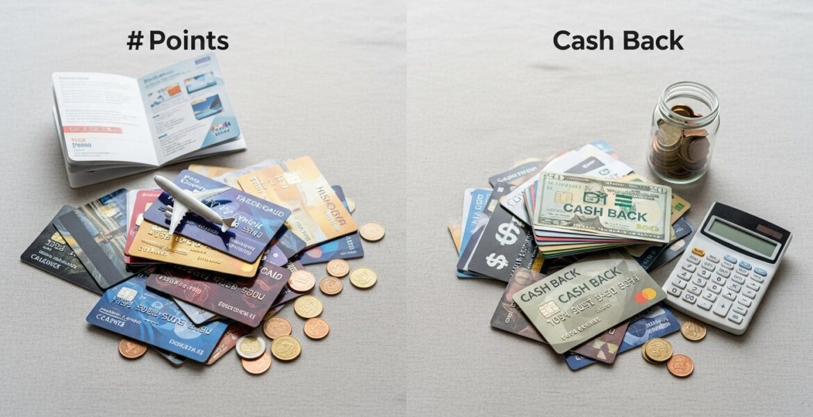 Featured illustration comparing reward points vs cash back in loyalty programs and smart shopping