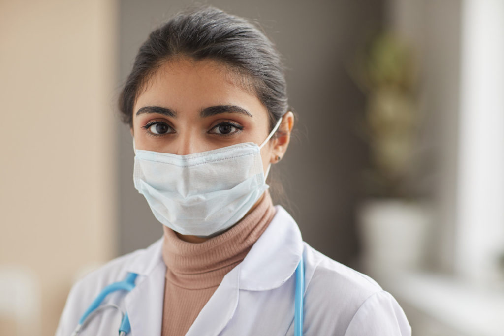 Nurse in mask at hospital