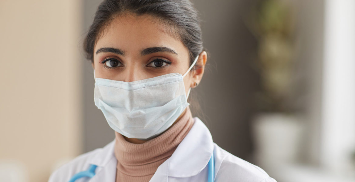 Nurse in mask at hospital