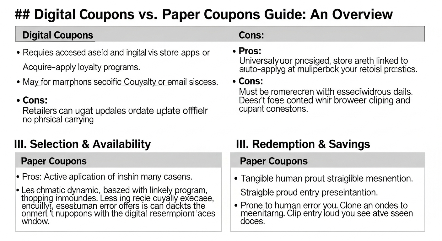 Digital Coupons Vs Paper Coupons Guide