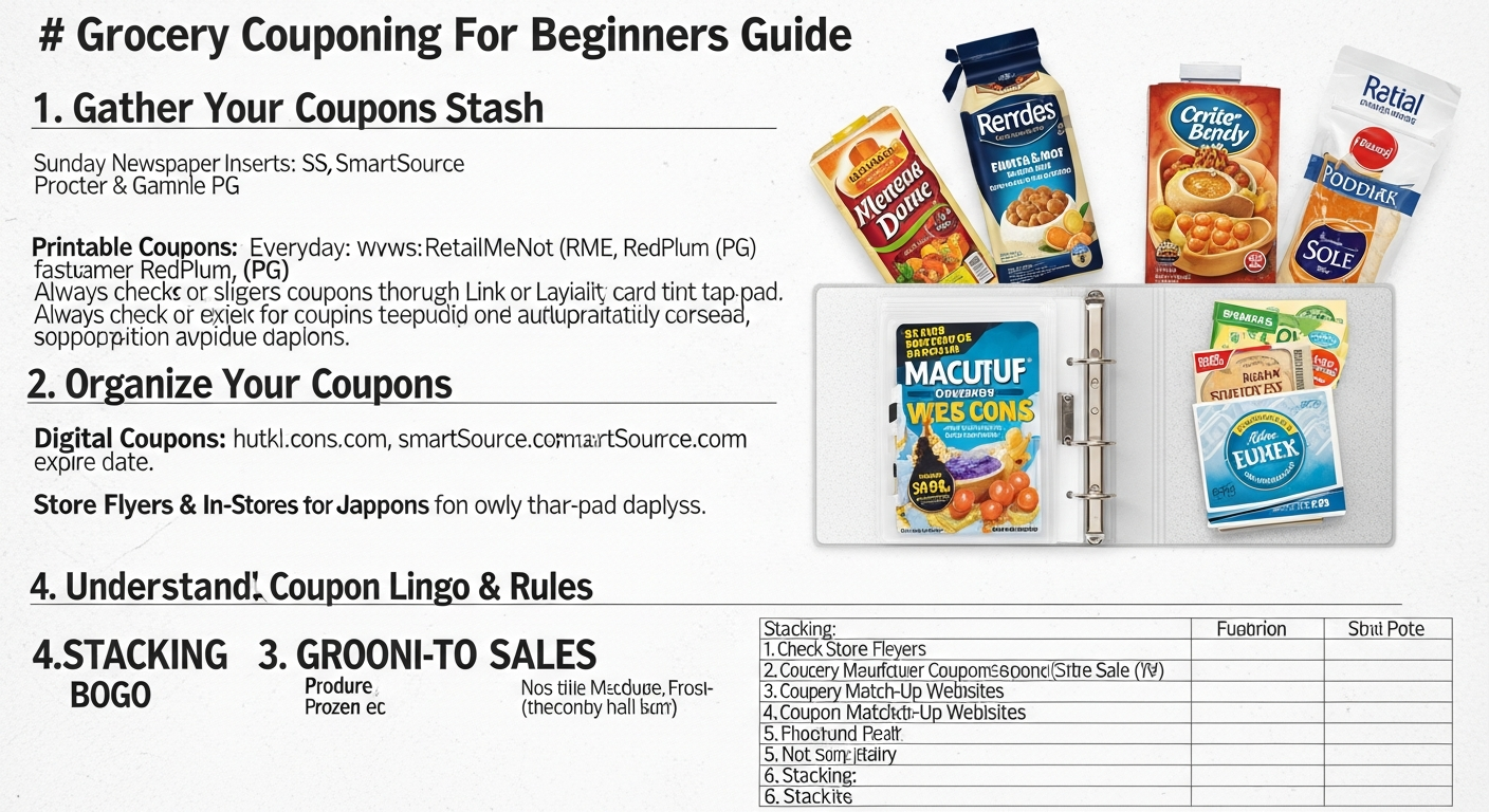 Grocery Couponing For Beginners Guide