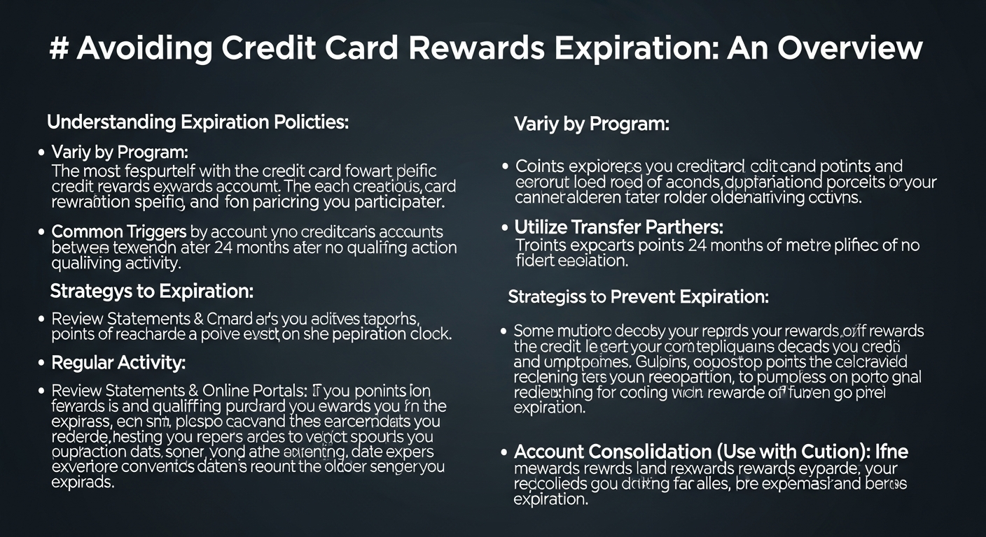 How To Avoid Credit Card Rewards Expiring
