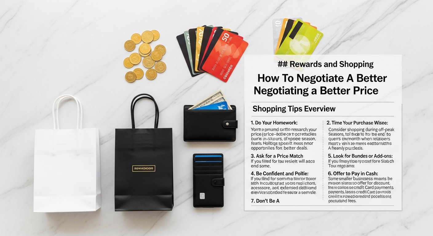 How To Negotiate A Better Price Shopping Tips