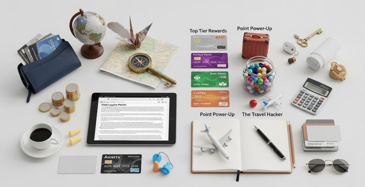 combining loyalty points for travel &mdash; featured illustration