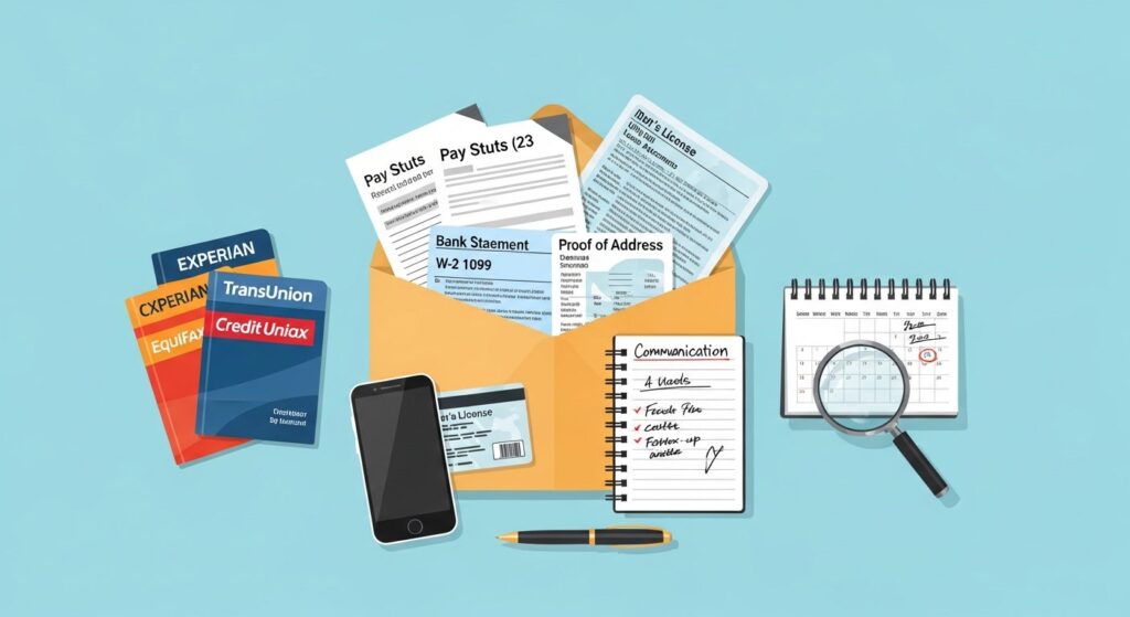 credit card application denial recovery — featured illustration