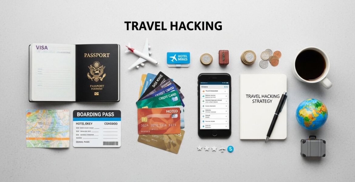Featured illustration for beginner's guide to travel hacking, rewards & loyalty programs