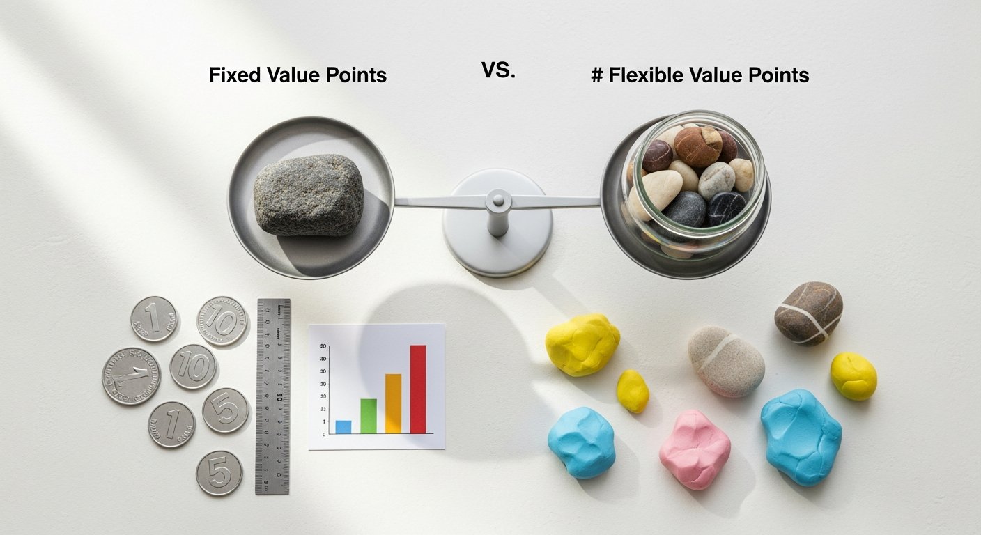 flexible vs fixed value points - photo 2 illustration