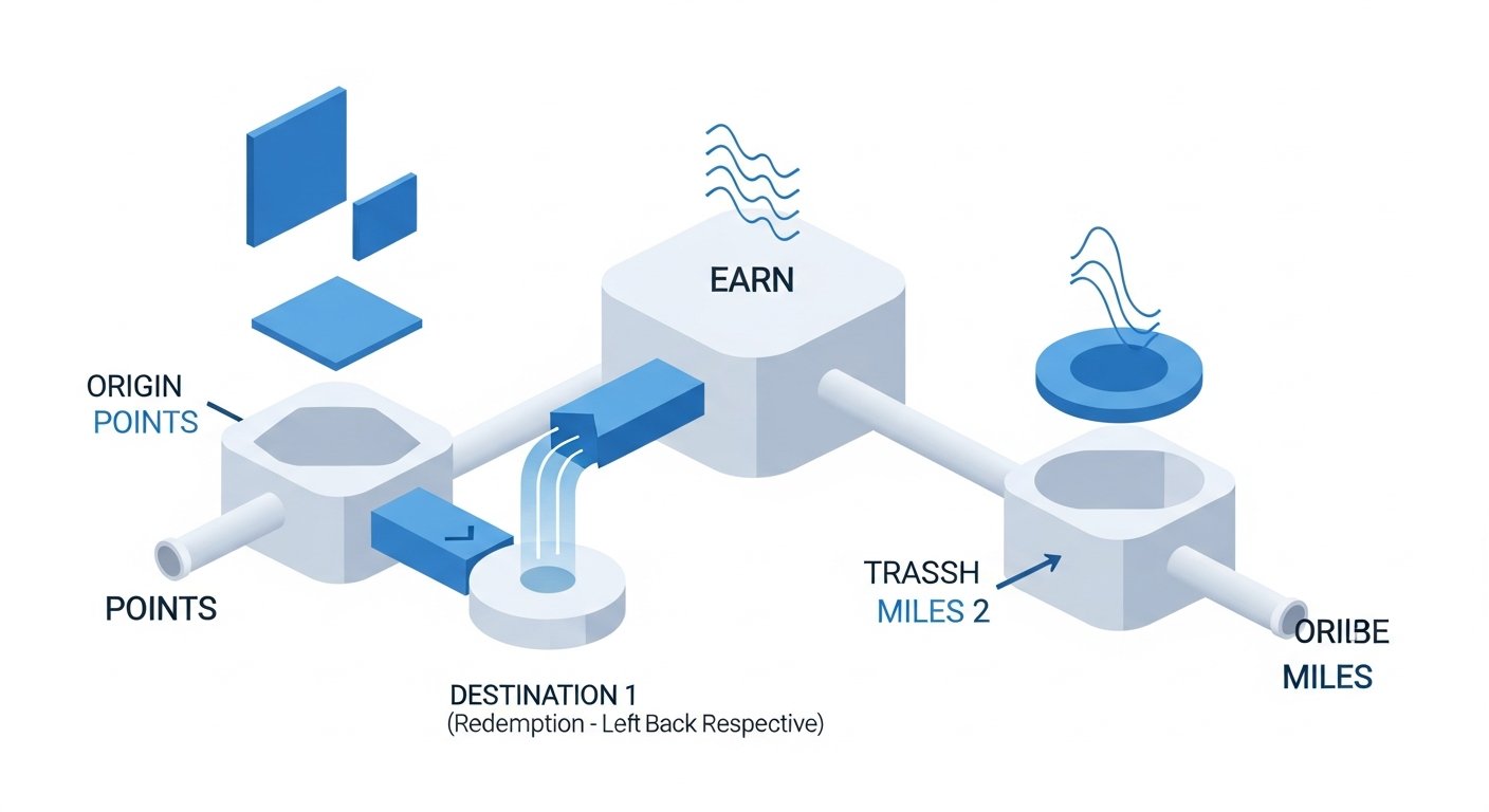 what are points and miles - infographic 4 illustration